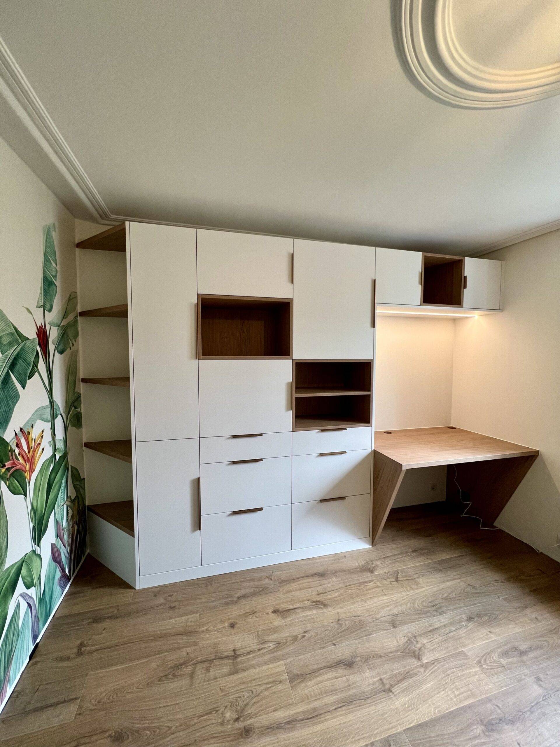 Comment créer un bureau, du rangement et des espaces déco ? Thann 3